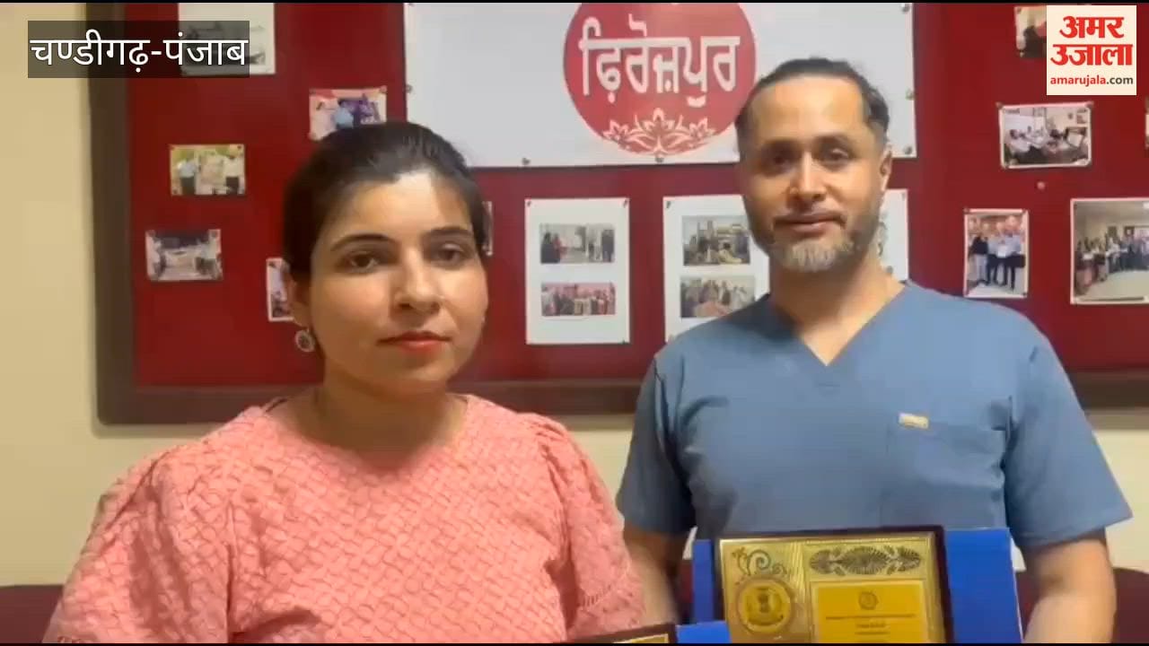 Two government doctors from Ferozepur honored at the Punjab government's state-level award ceremony.