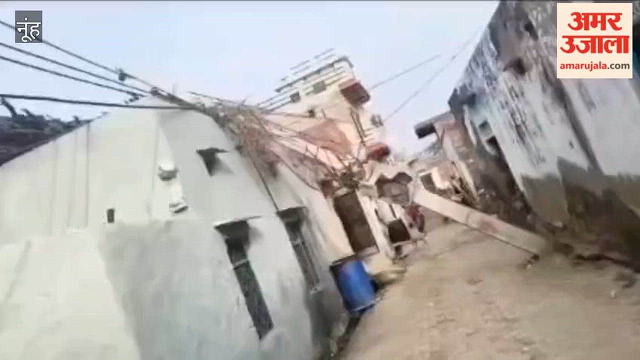Electric pole fell on house in Rawali village