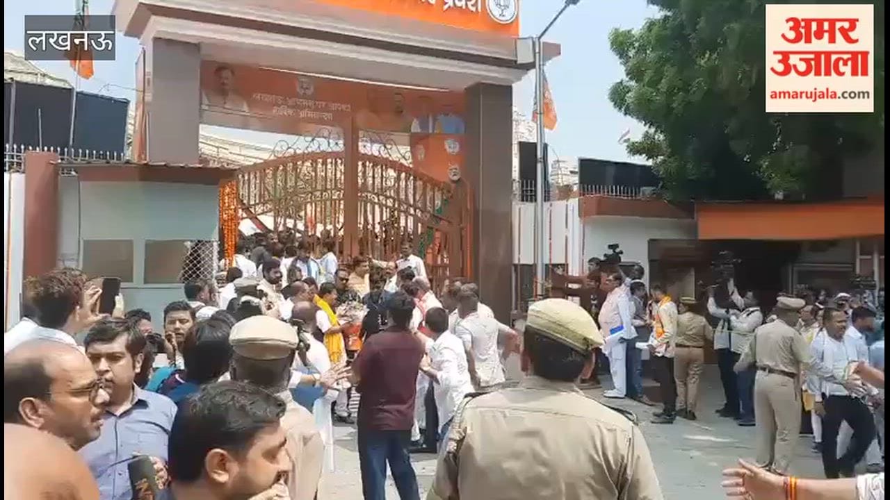 लखनऊ में रोड शो के बाद नितिन नबीन यूपी बीजेपी मुख्यालय पहुंचे