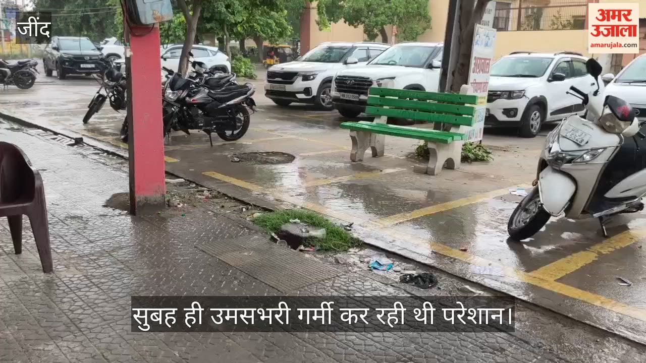 Jind: Weather turns pleasant following light afternoon rain.