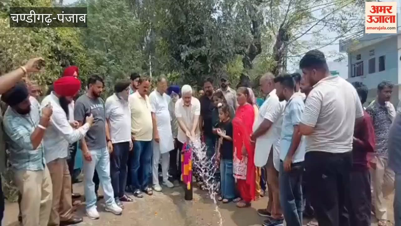 The Minister inaugurated a deep-bore well constructed at a cost of ₹5 lakh.