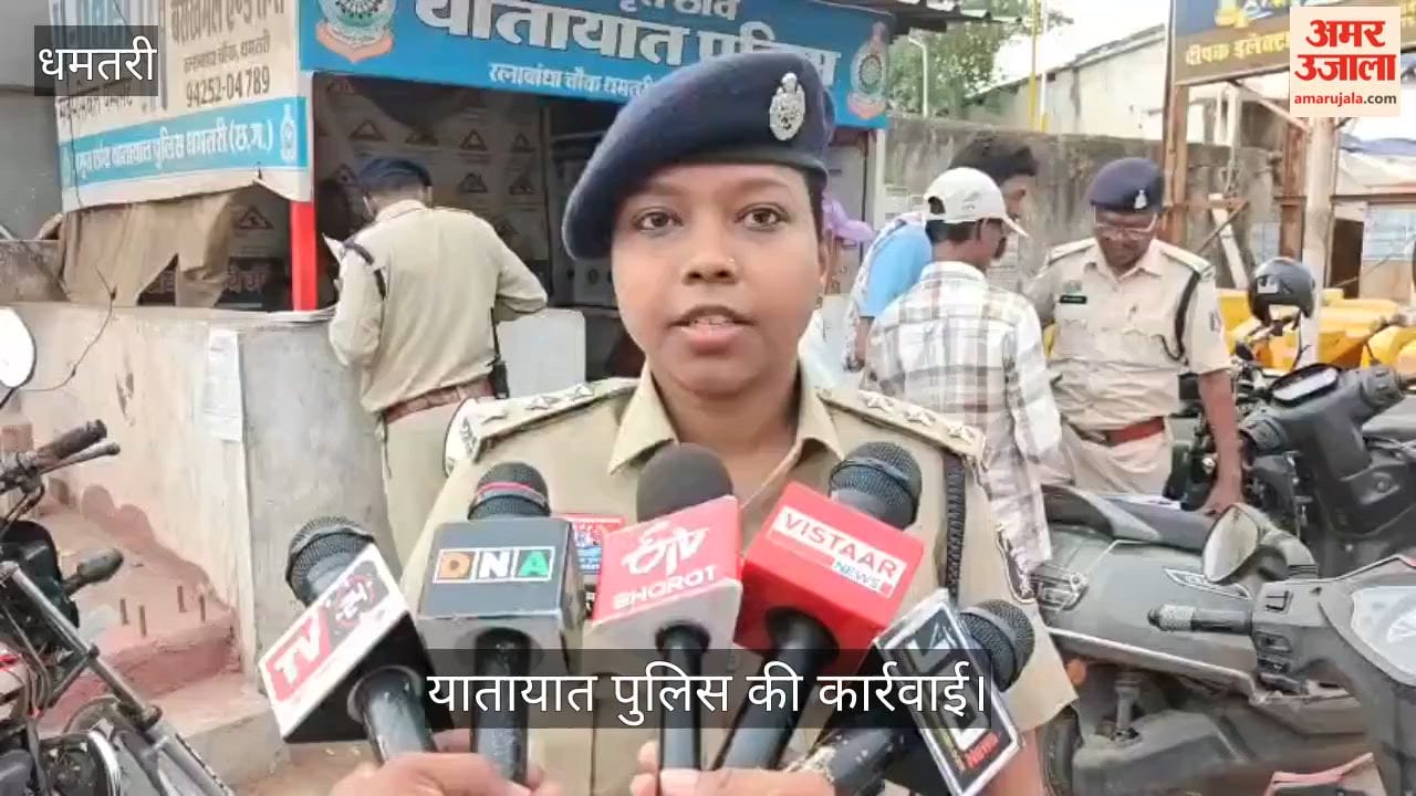 Dhamtari Traffic Police took action against 217 people