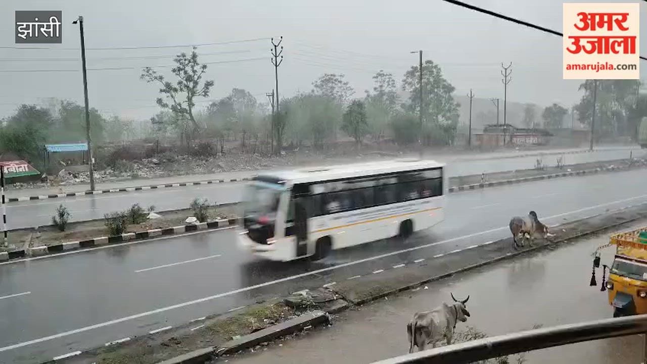 Monsoon arrives in Jhansi; heavy rain begins early in the morning.