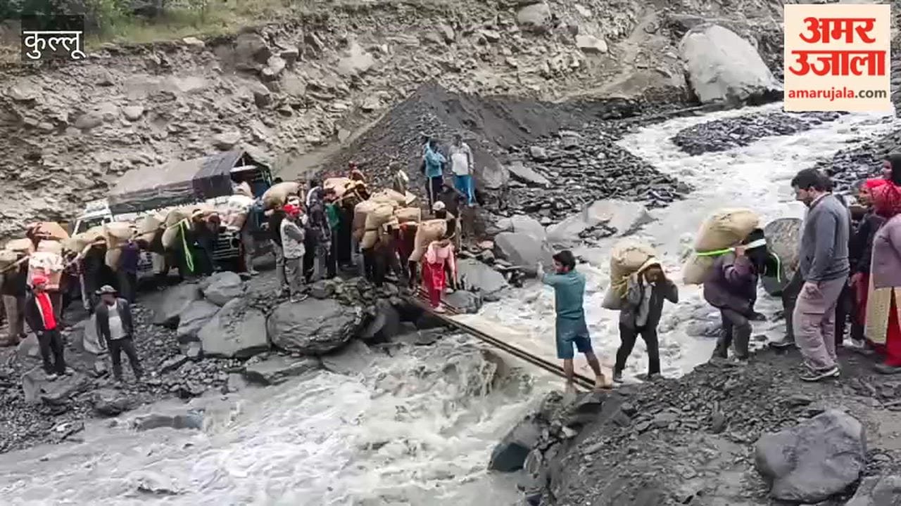 jahlma nala problem lahaul pea transport hit after bridge collapse