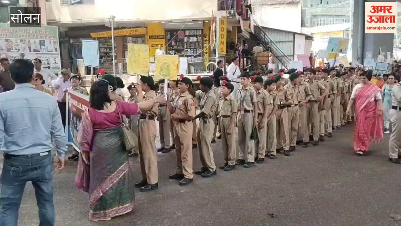 solan kumarhatti anti chitta maharally school children message for drug free himachal