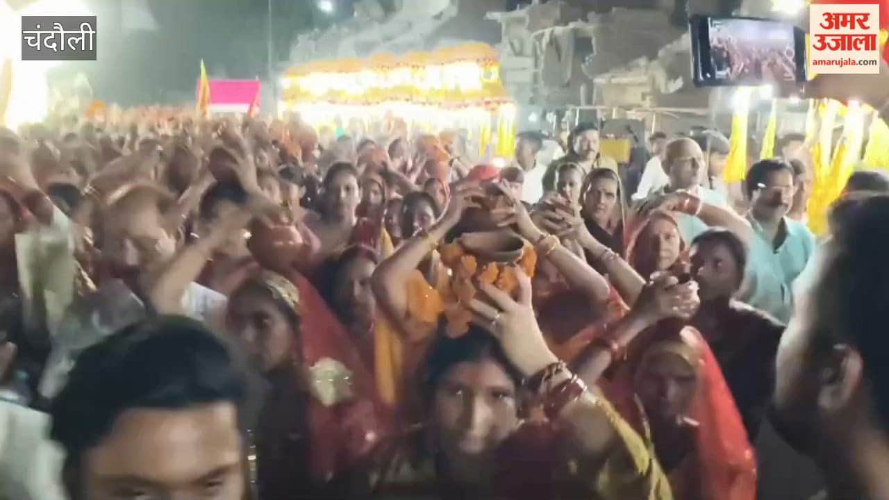 Procession of Goddess Kali taken out with music and fanfare