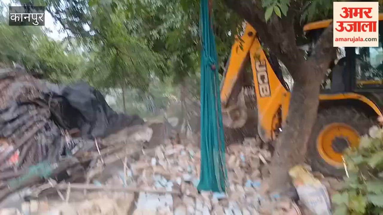 Kanpur: Bulldozers raze encroachments along canal; Irrigation Department takes action