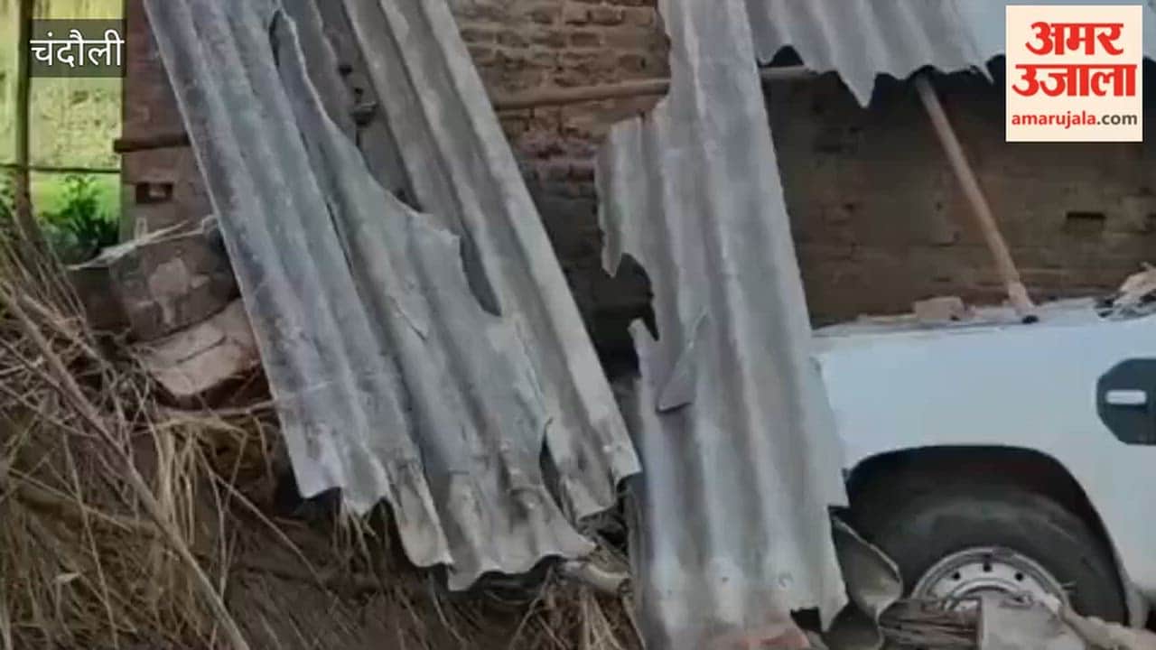 Out-of-control pickup truck crashes  house sleeping man has a narrow escape