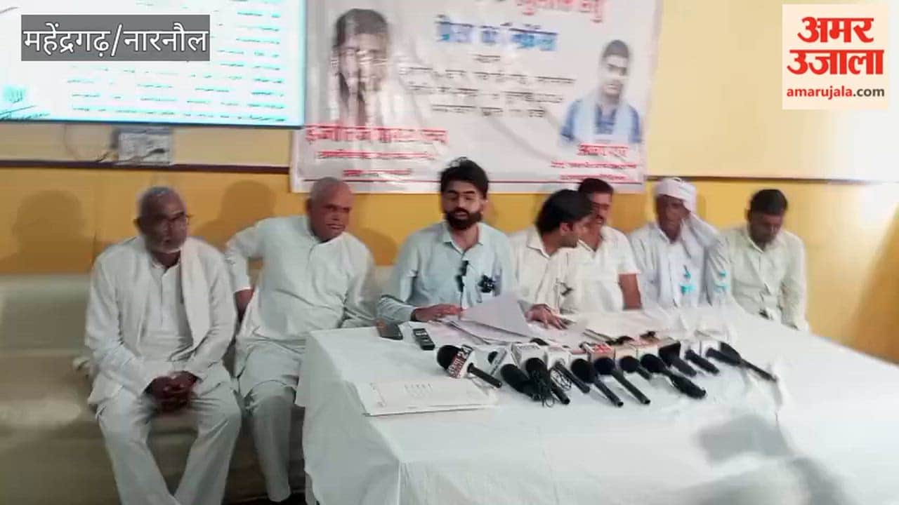 Narnaul: Engineer Tejpal accuses former minister Abhay Singh Yadav of favoring companies.