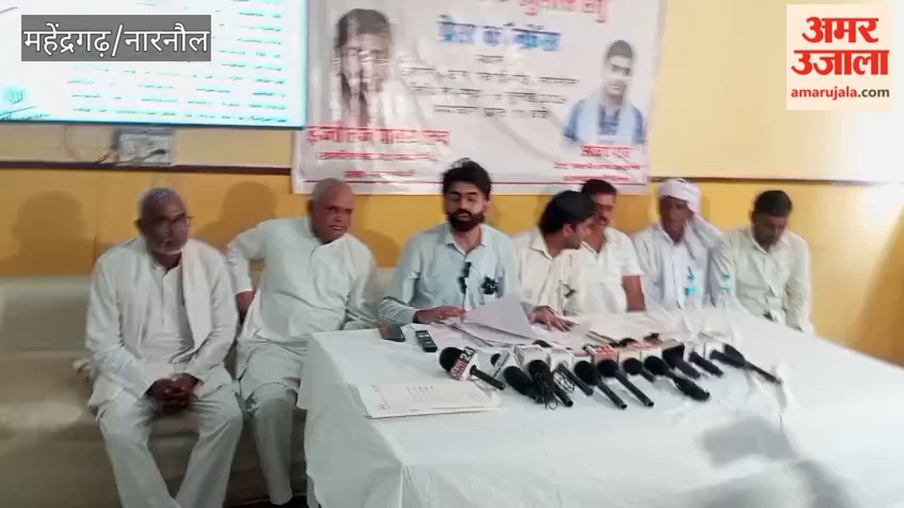 Narnaul: Engineer Tejpal accuses former minister Abhay Singh Yadav of favoring companies.