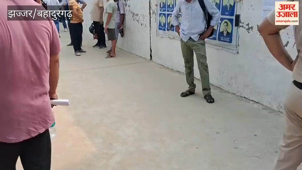 Candidates and parents in Jhajjar were upset after being denied permission to carry handkerchiefs.