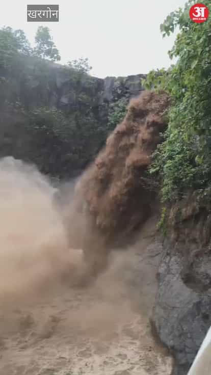 Sirvel Mahadev waterfall in full spate