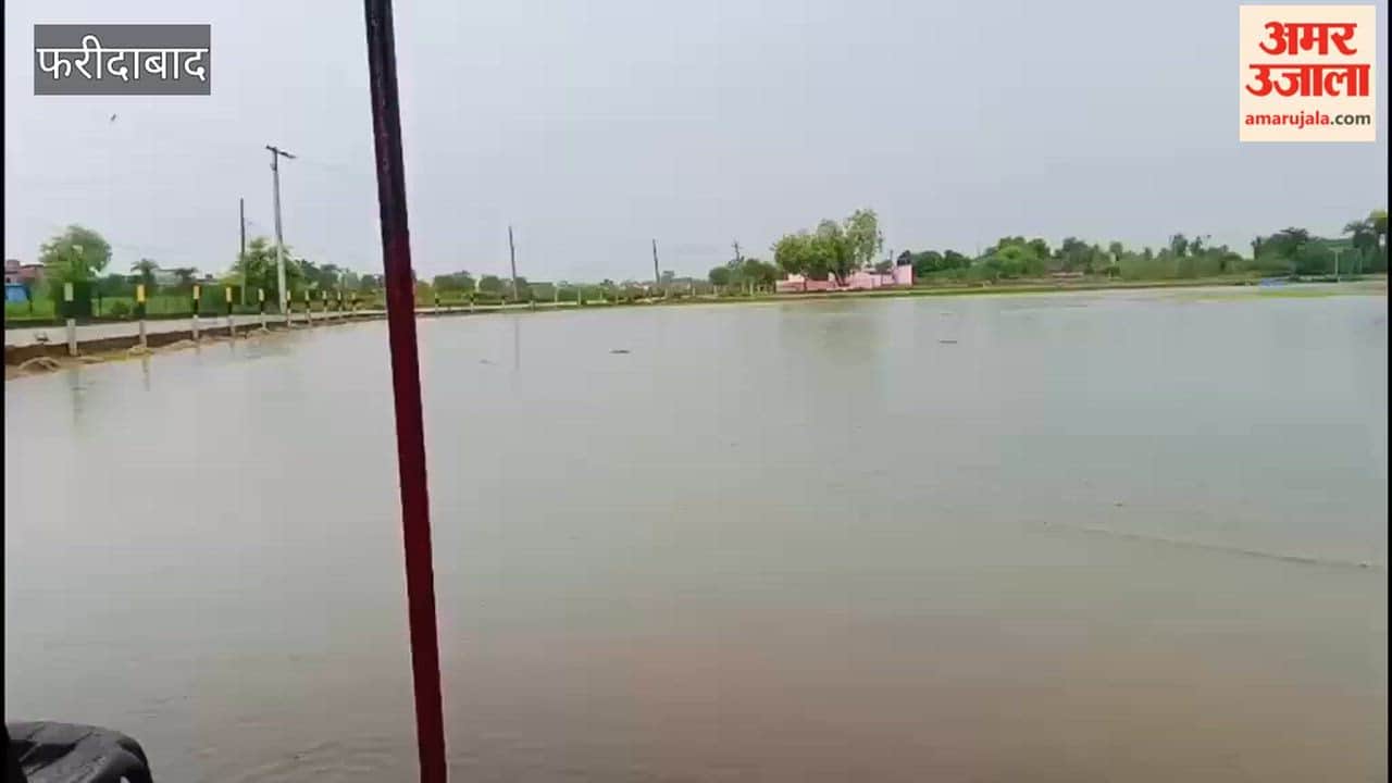 Several cricket grounds in Faridabad have turned into ponds due to heavy rains