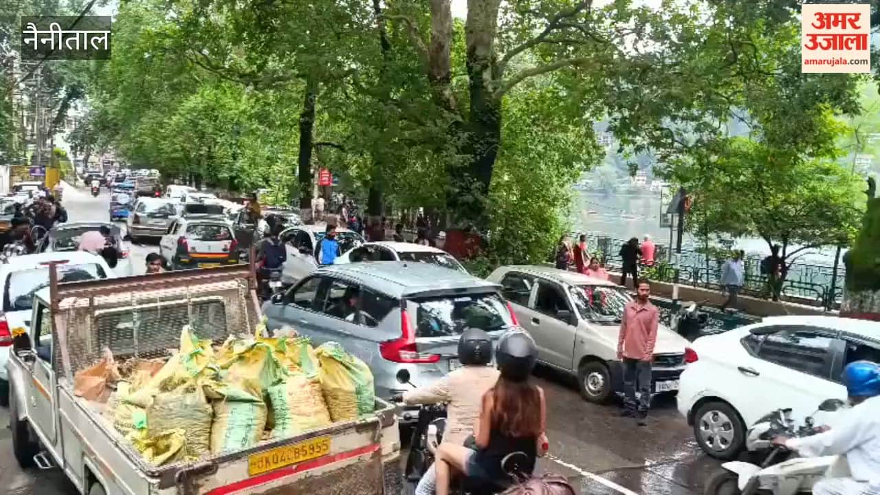 Traffic jam from Mall Road to Mallital Nainital