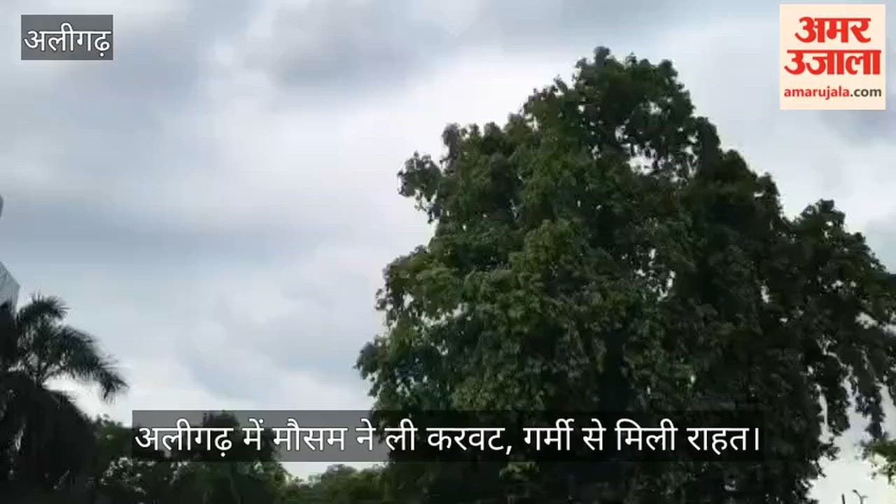 अलीगढ़ में मौसम ने ली करवट, गर्मी से मिली राहत