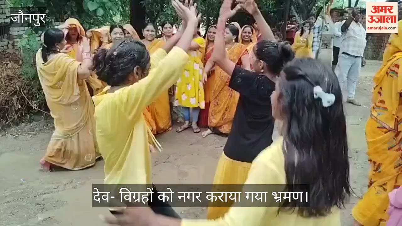 Re-consecration of the Narmadeshwar Mahadev Temple deities taken on a procession through the town in jaunpur