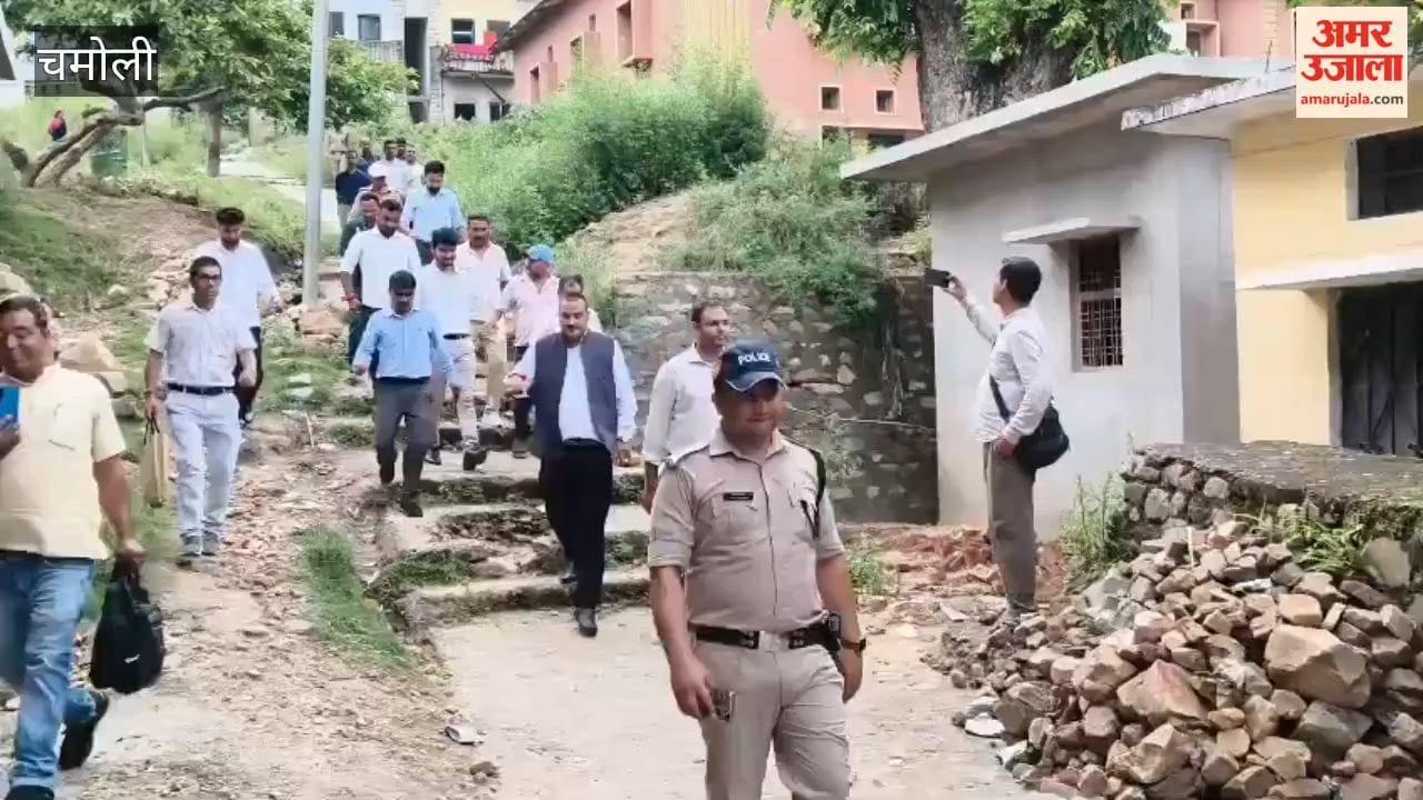 The District Magistrate conducted an on-site inspection of the areas affected by excessive rainfall in Narayanbagar