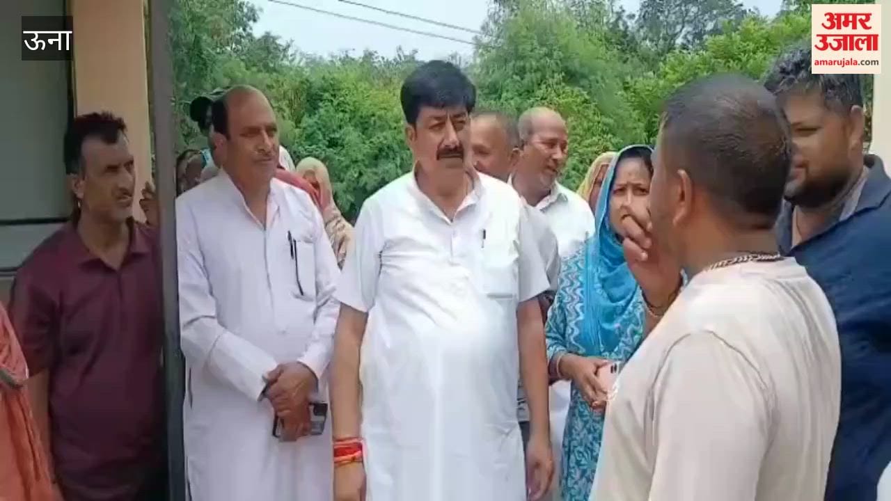 Una MLA Vivek Sharma reached Upper Nari of Kutlahar listened to public problems and directed the officials to resolve them