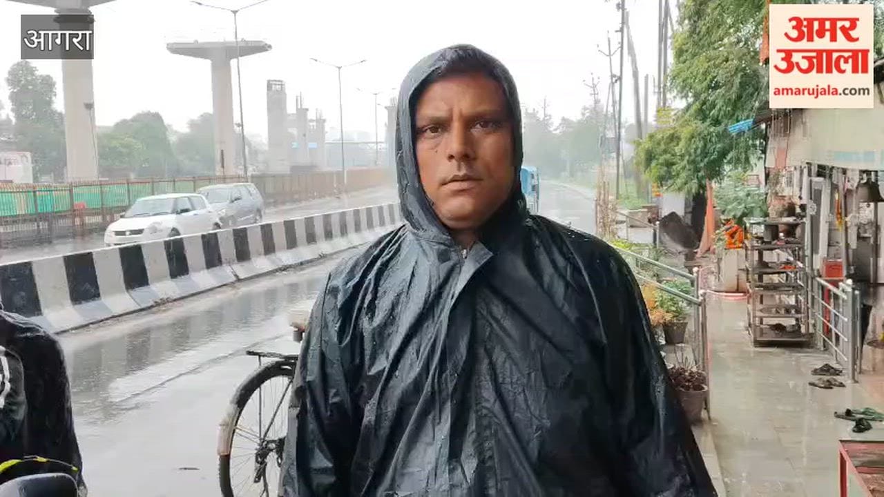 heavy rain in Agra
