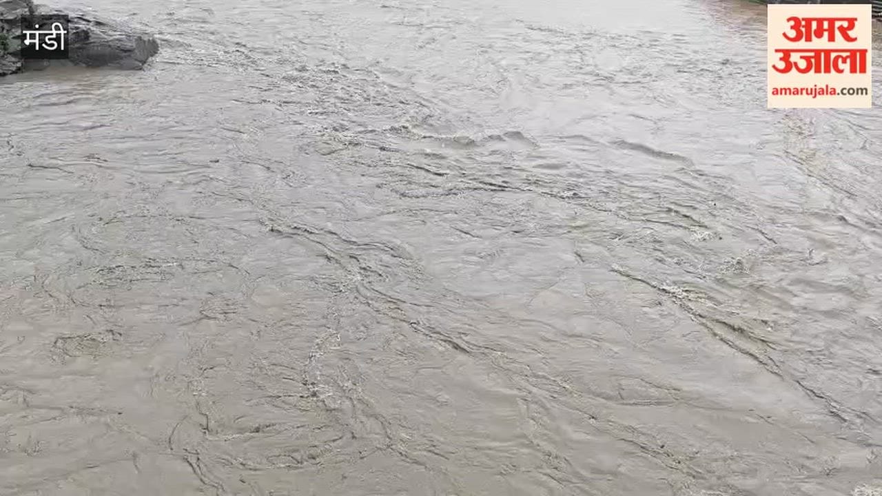 Mandi Beas River Water Level Rises After Water Released from Pandoh Dam | BBMB Alert