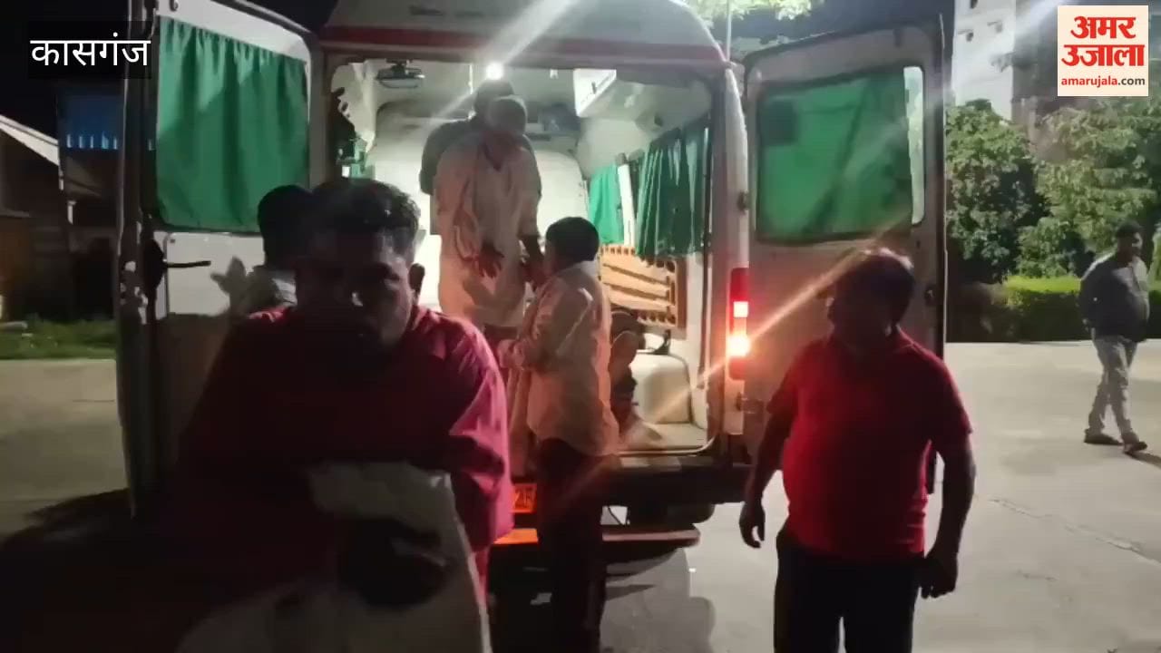 Bus carrying wedding guests meets with accident in Kasganj nine injured in kasganj