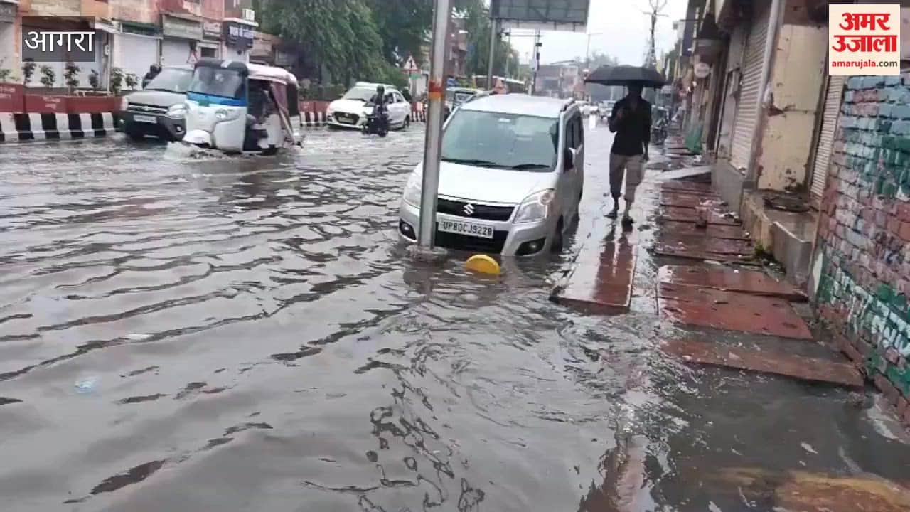 Rain causes waterlogging in Agra