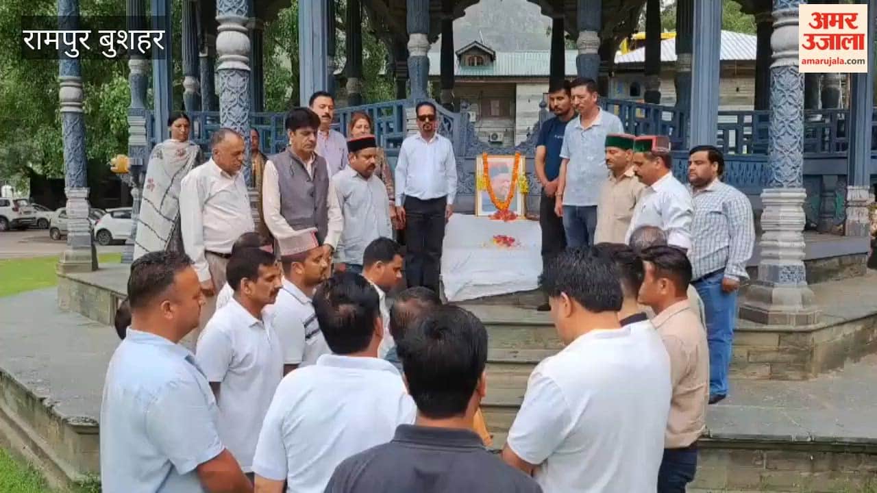 rampur congress pays tribute to virbhadra singh death anniversary padam palace