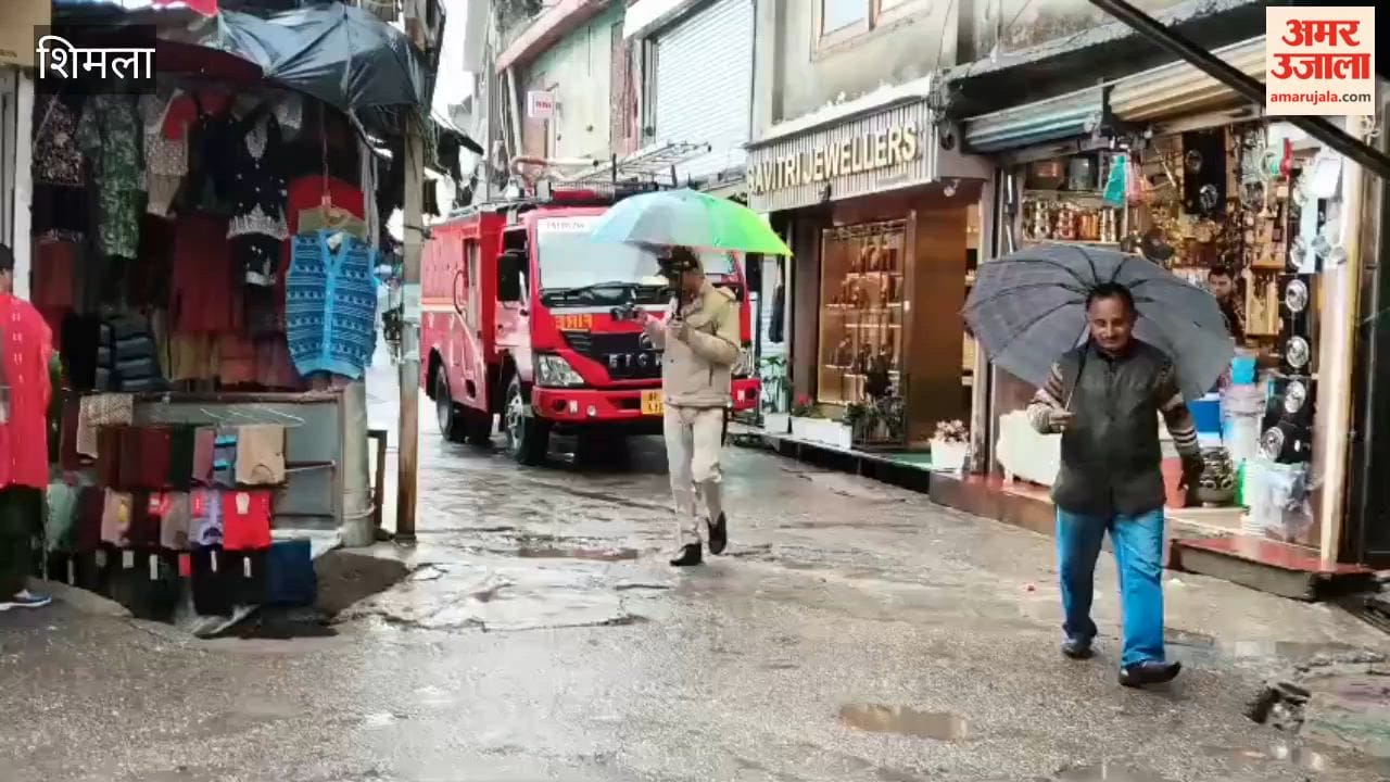 shimla lower bazaar routine mock drill fire tender after encroachment removal