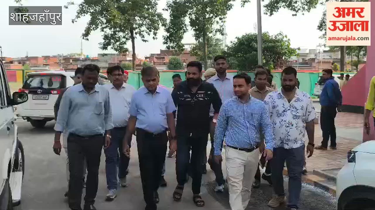Principal Secretary inspects sports stadium in Shahjahanpur