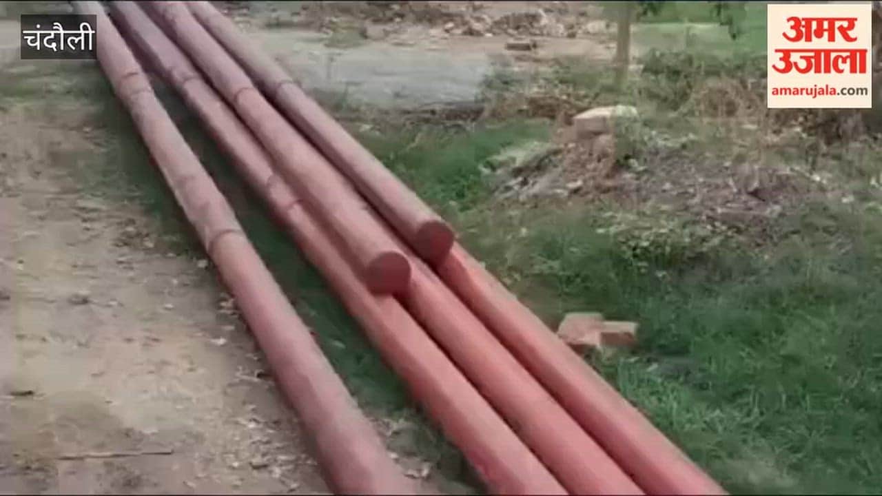 Shifting of electricity poles begins on Sakaldiha Block Road road widening work gains momentum