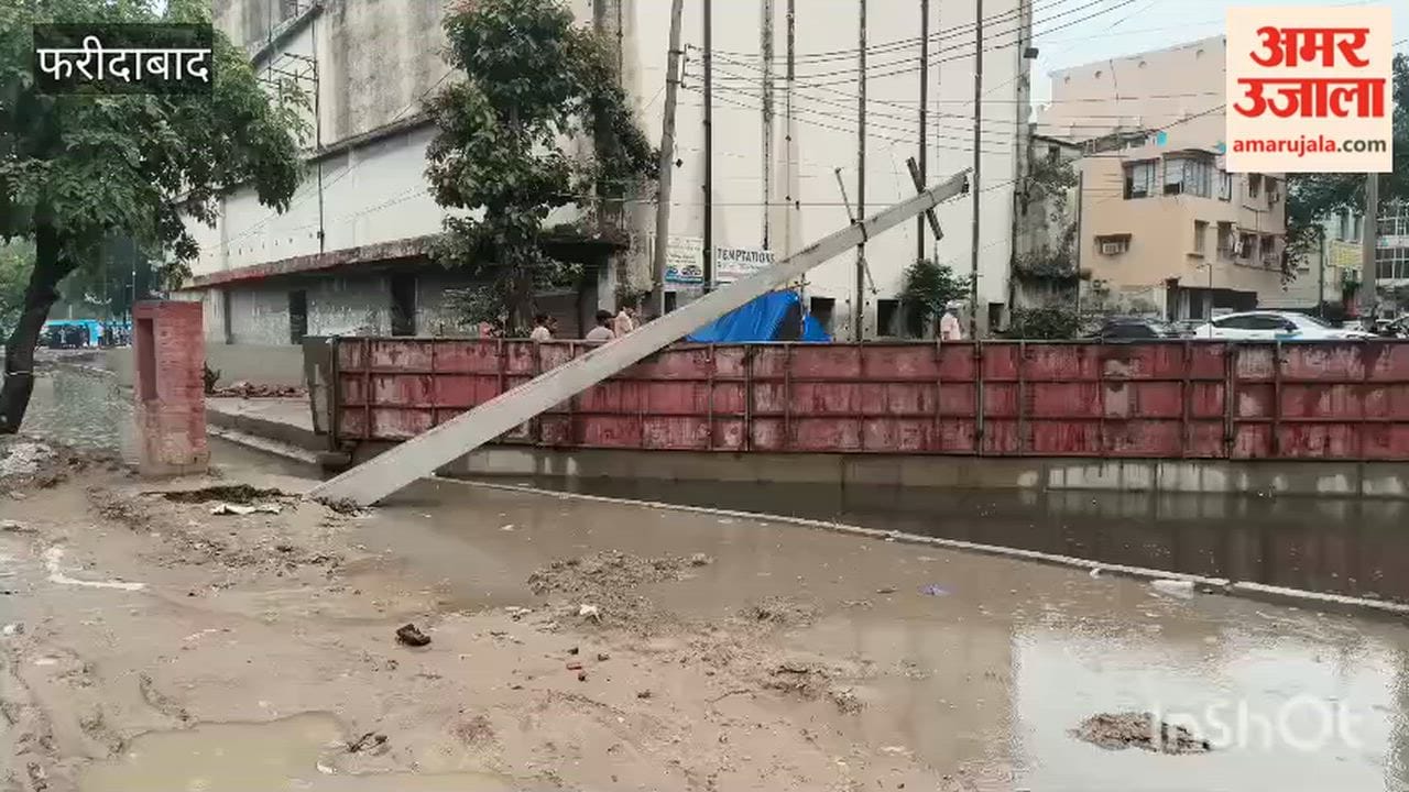 Incomplete drain from Neelam Chowk to BK Chowk in Faridabad
