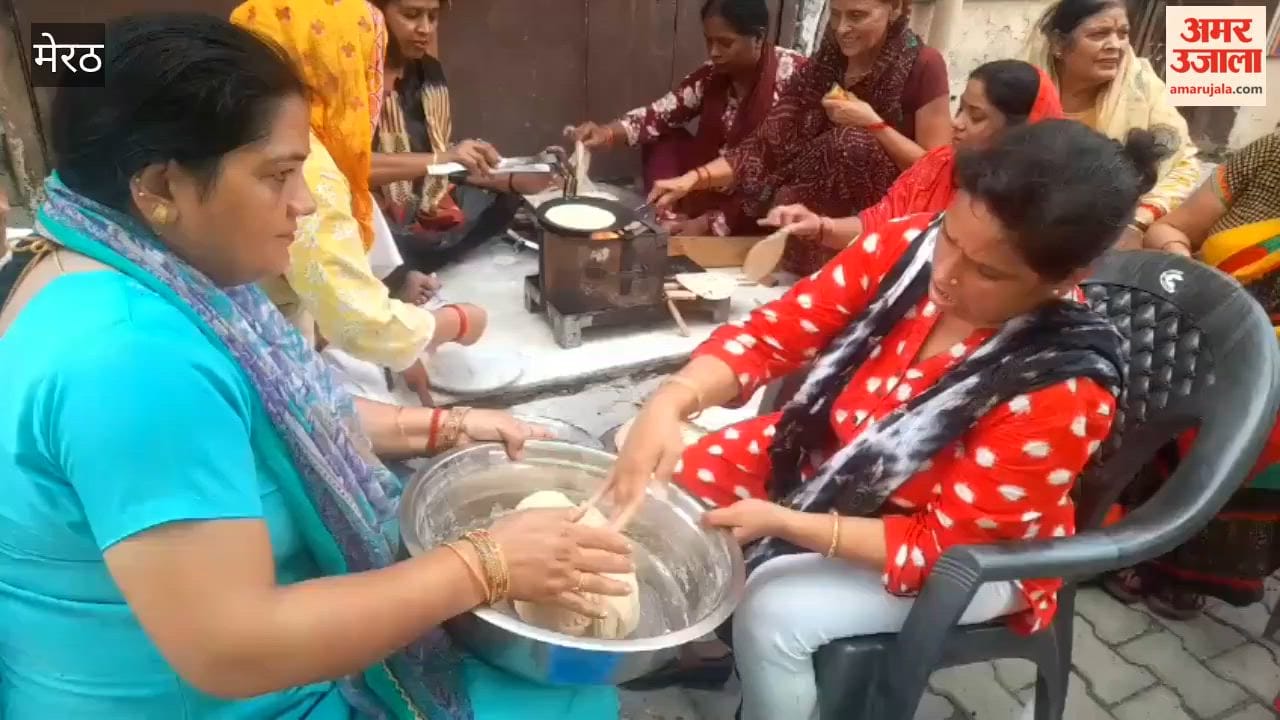 Meerut Central Market Dispute: Women Light Stove at Protest Site, Cook Meals