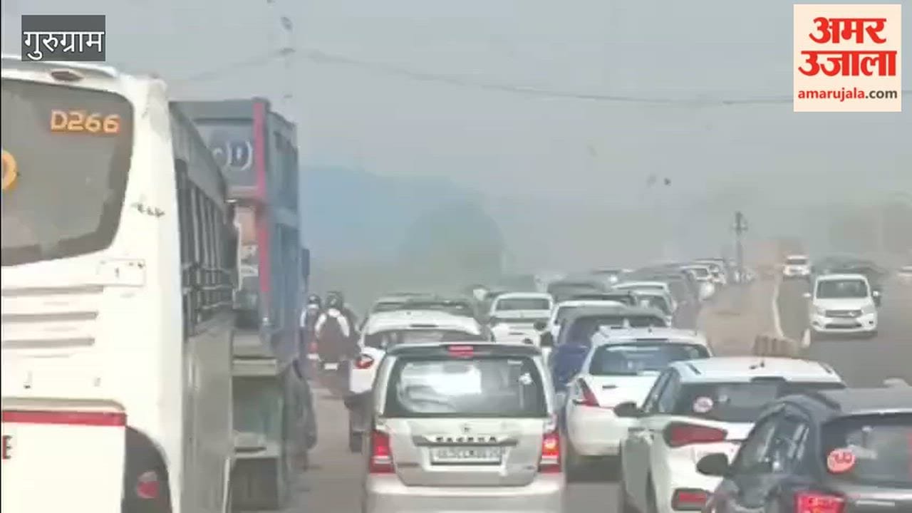 New road in Gurugram collapses traffic disrupted and pollution levels rise.
