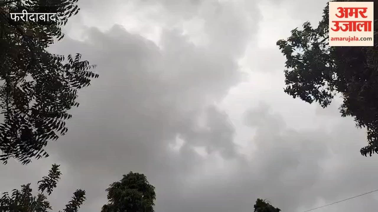 Relief from sultry heat in Faridabad