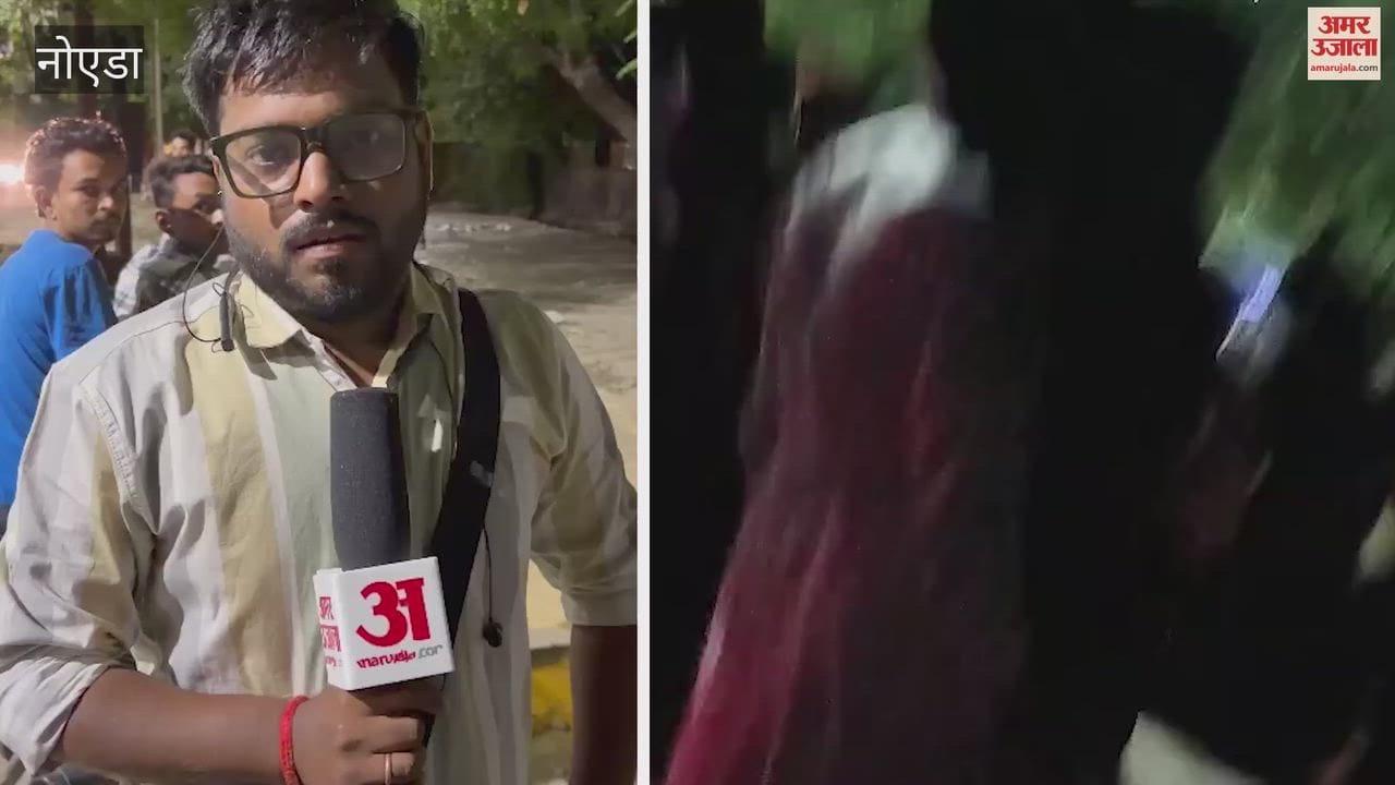 Noida: Sanitation worker Shiva trapped in sewer; police and fire service carry out rescue