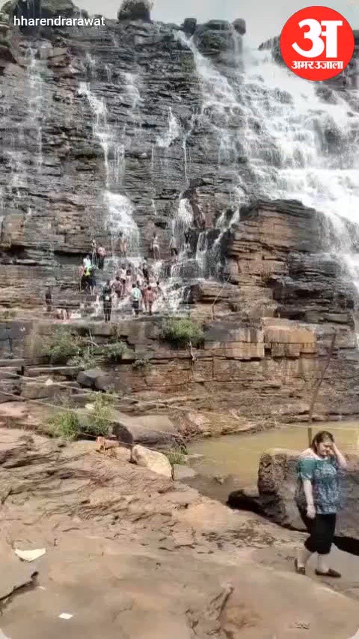 Youths bathing at Tirathgarh Waterfall beaten with sticks; incident goes viral on social media.