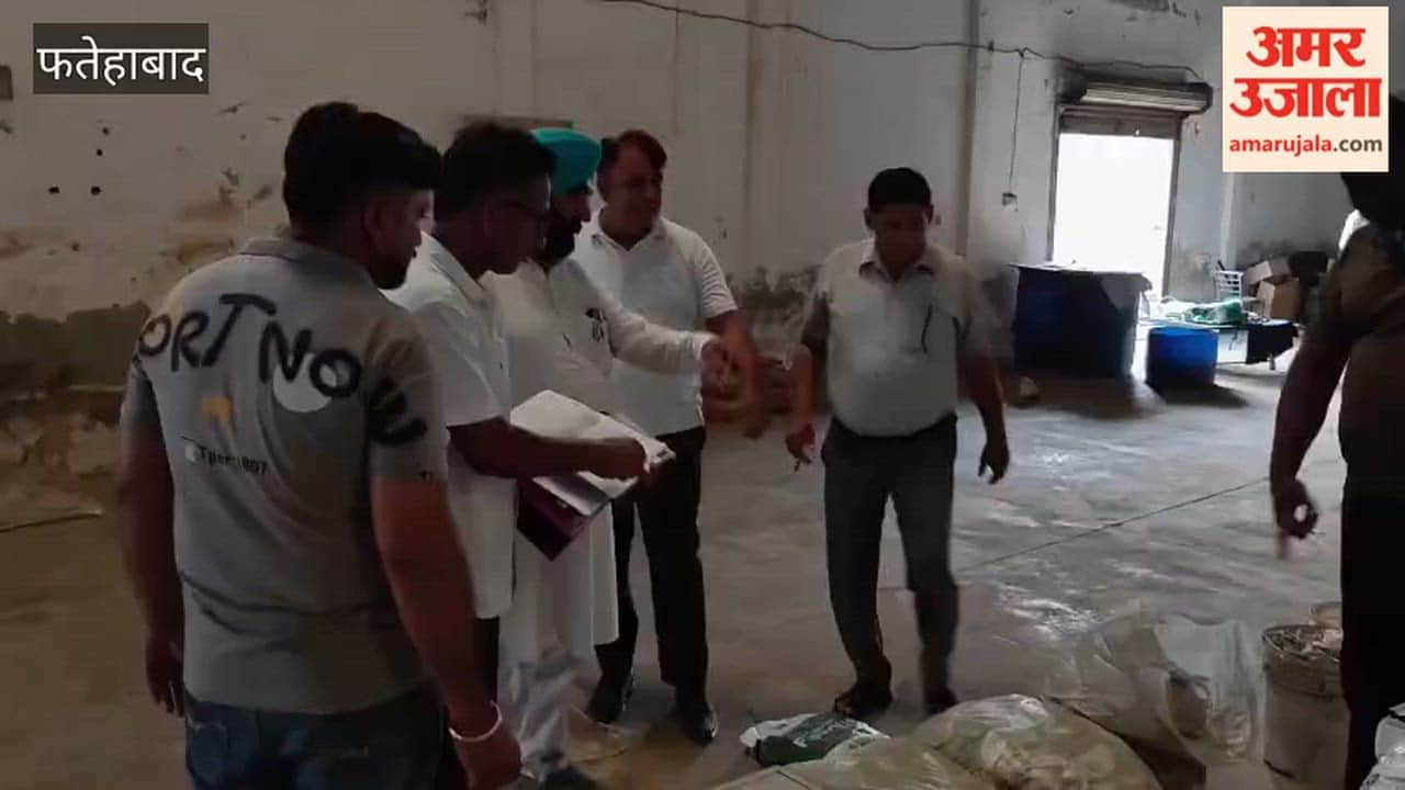 Agriculture Department officials collected pesticide samples on Sirsa Road in Fatehabad.