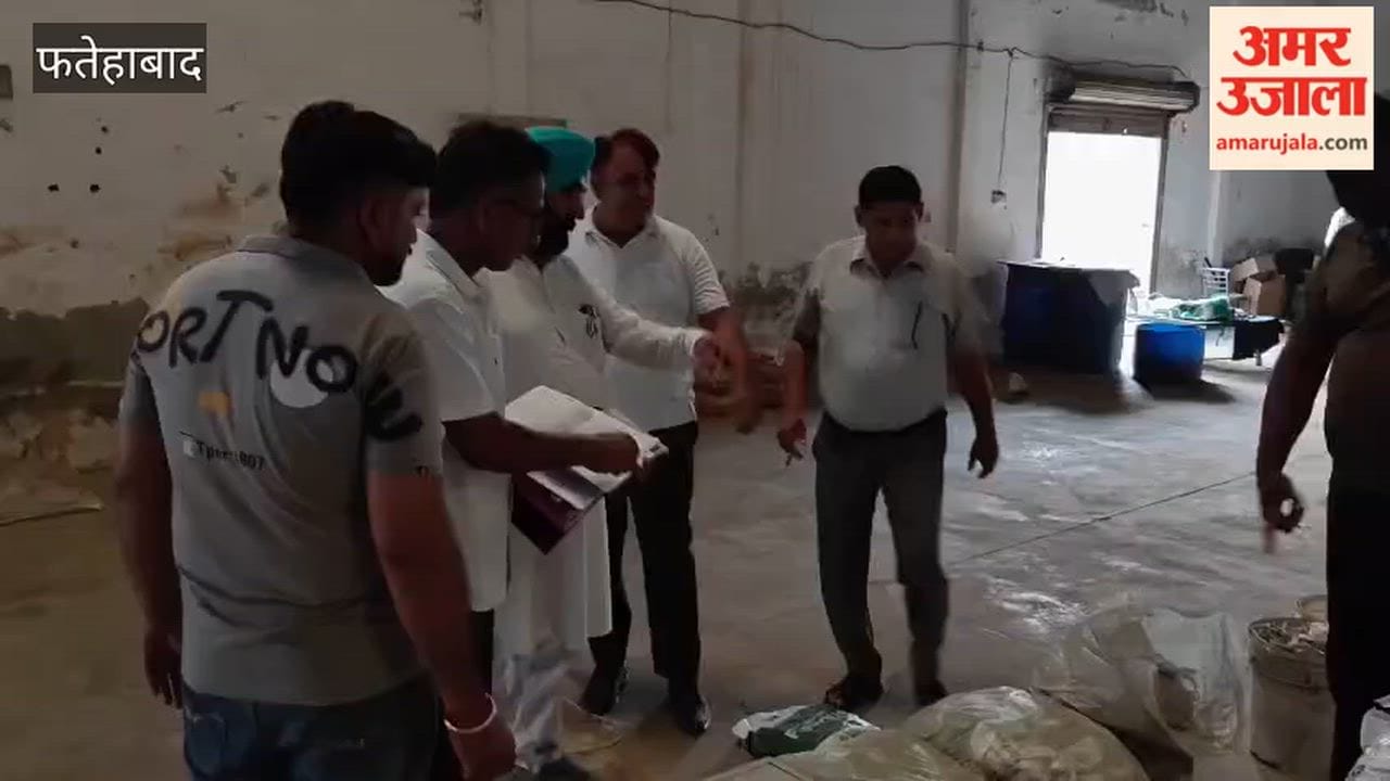Agriculture Department officials collected pesticide samples on Sirsa Road in Fatehabad.
