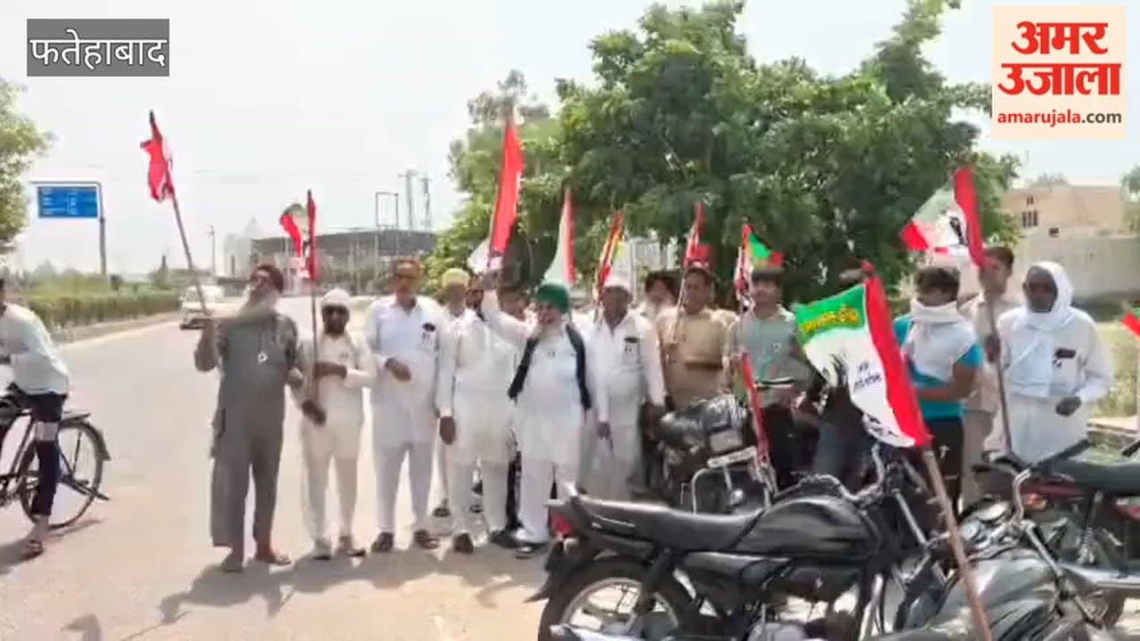 'Desh Bachao Morcha' holds motorcycle march in Tohana, Fatehabad; memorandum submitted to SDM.
