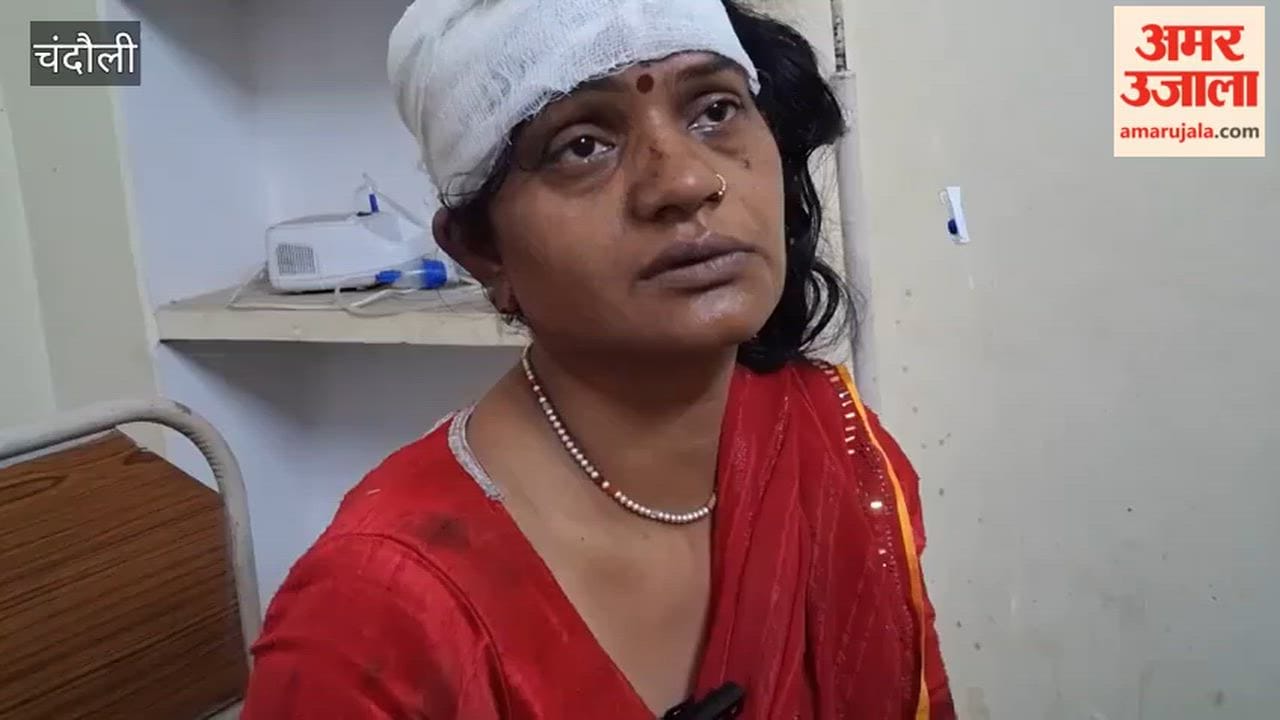 Siblings injured in road accident in chandauli