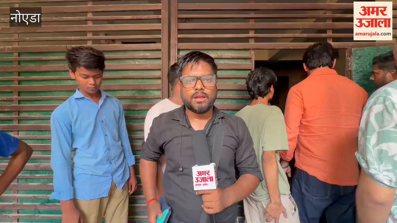Fire breaks out in a 5-storey building in Mamura village in Noida
