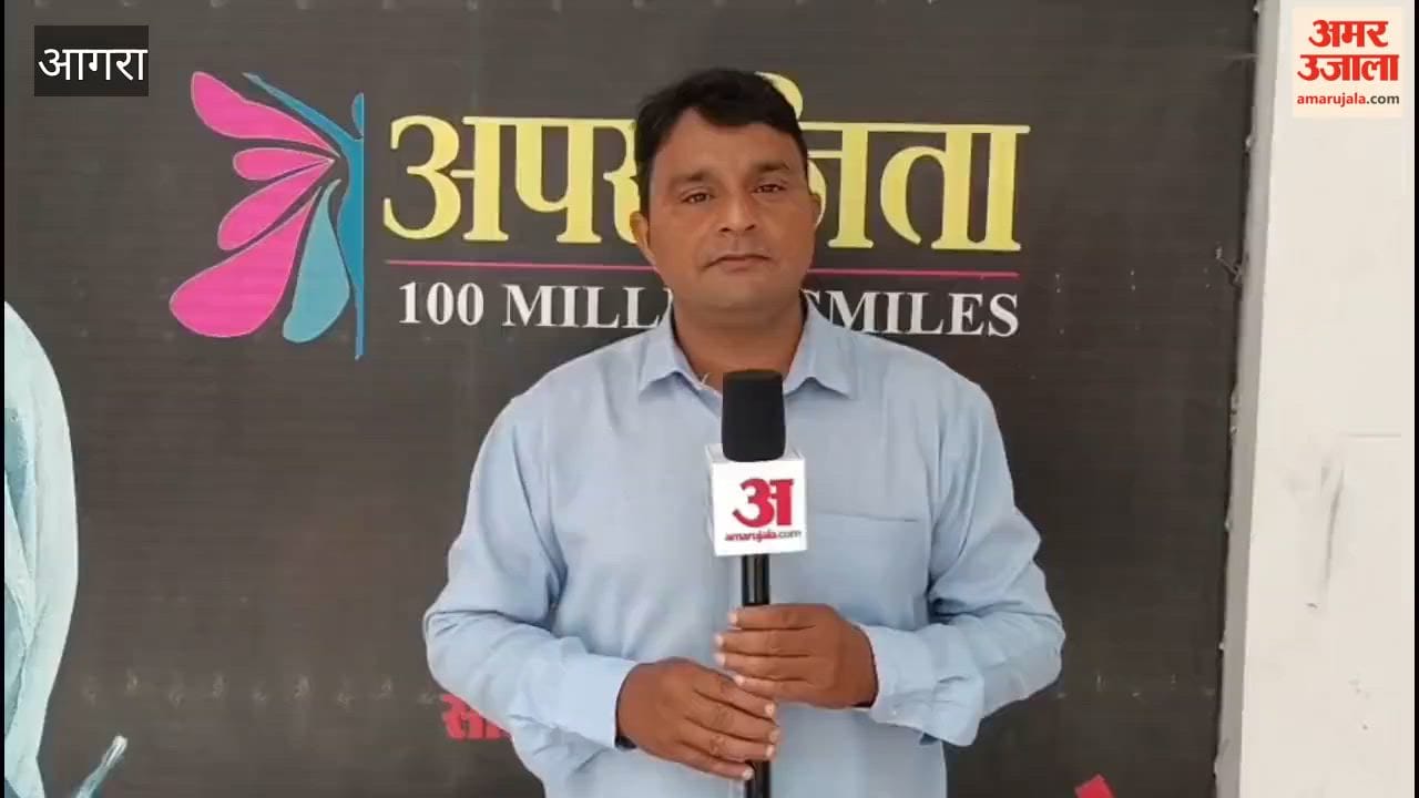 Barricading from Rambagh to Shahdara for metro work in Agra