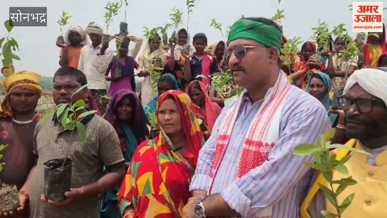 Villagers staged a protest to save water, forests, and land.