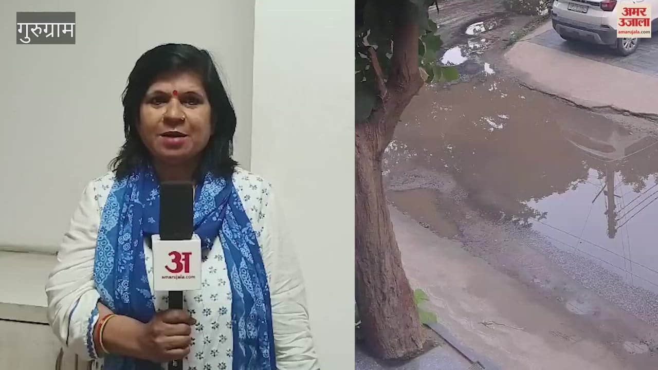 Sewage is flowing onto several roads in Gurugram's Sector 40