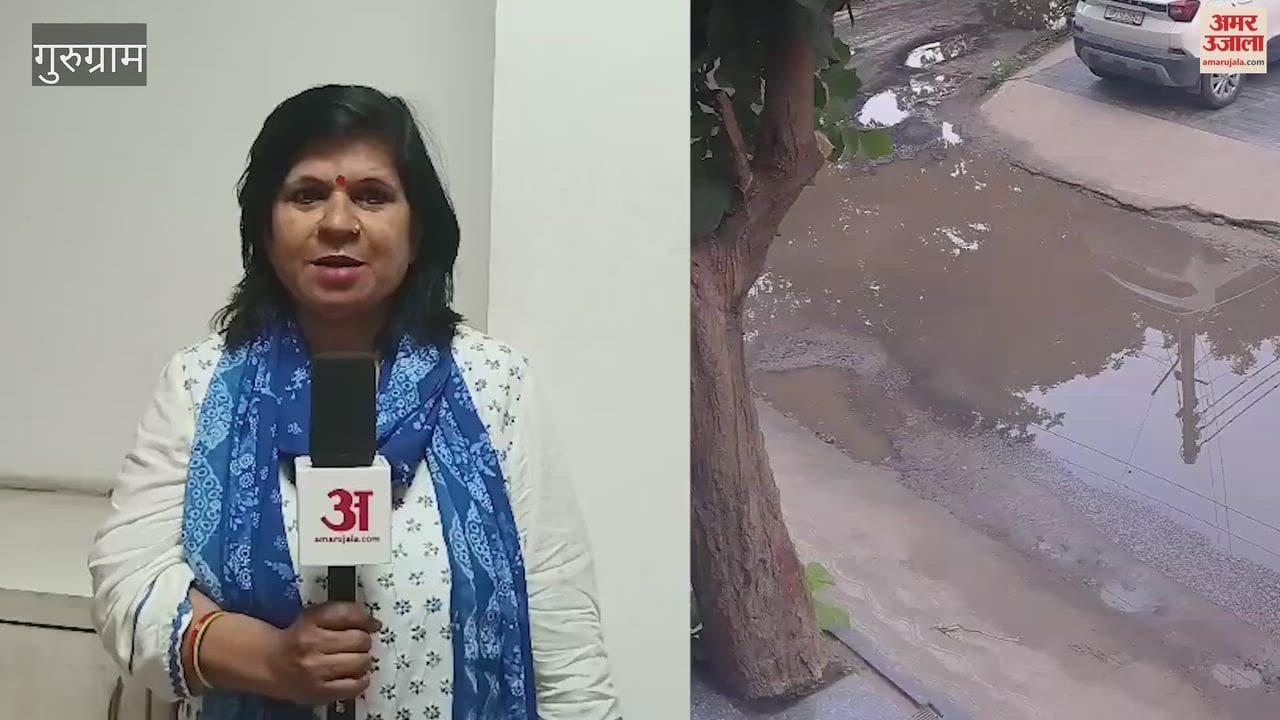 Sewage is flowing onto several roads in Gurugram's Sector 40