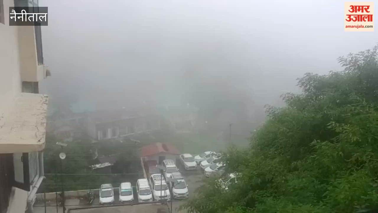 Cold intensifies in Nainital due to fog and drizzle.
