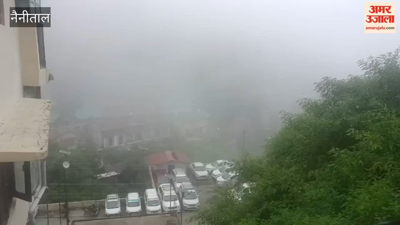 Cold intensifies in Nainital due to fog and drizzle.