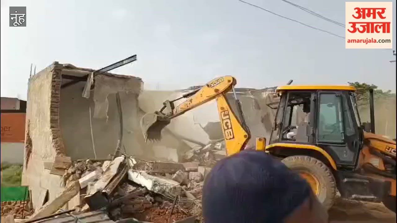 Bulldozers run on three illegal colonies developed on six acres in Taoru