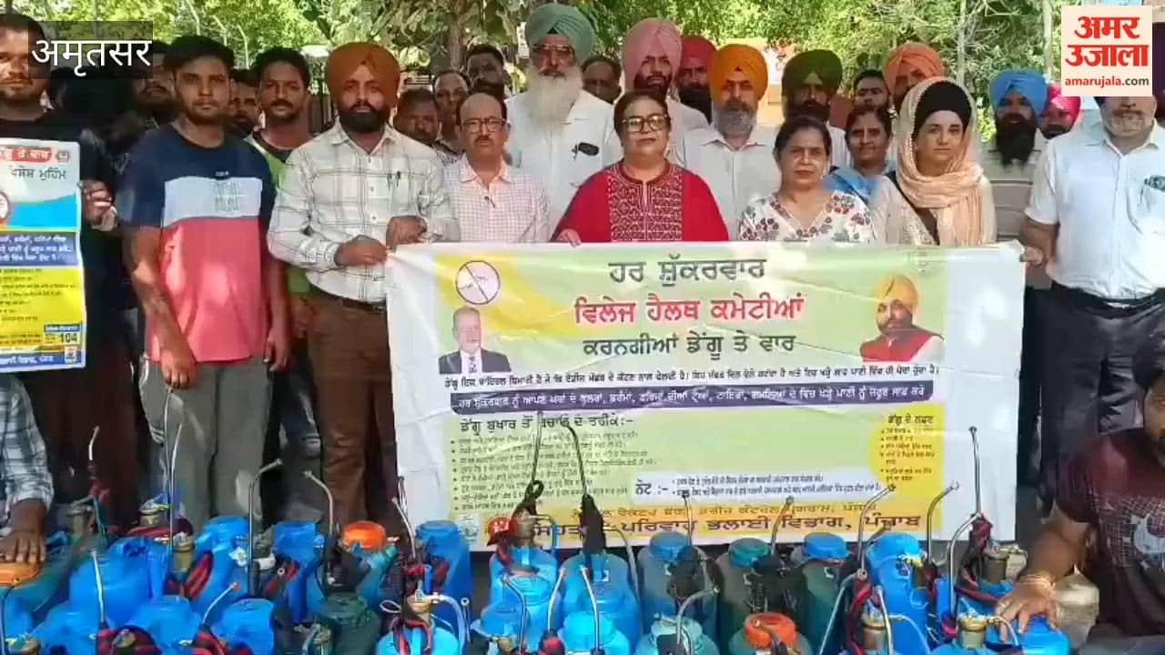 Anti-larva drive in Amritsar every Friday under the 'War on Dengue' campaign.