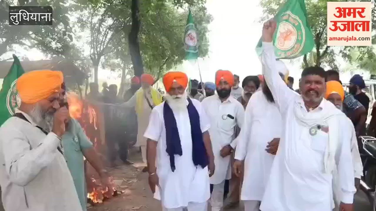 Members of the Kisan Mazdoor Morcha burned an effigy of the Prime Minister in Ludhiana.